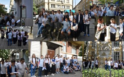 Литературна разходка на учениците от 8. и 9. клас